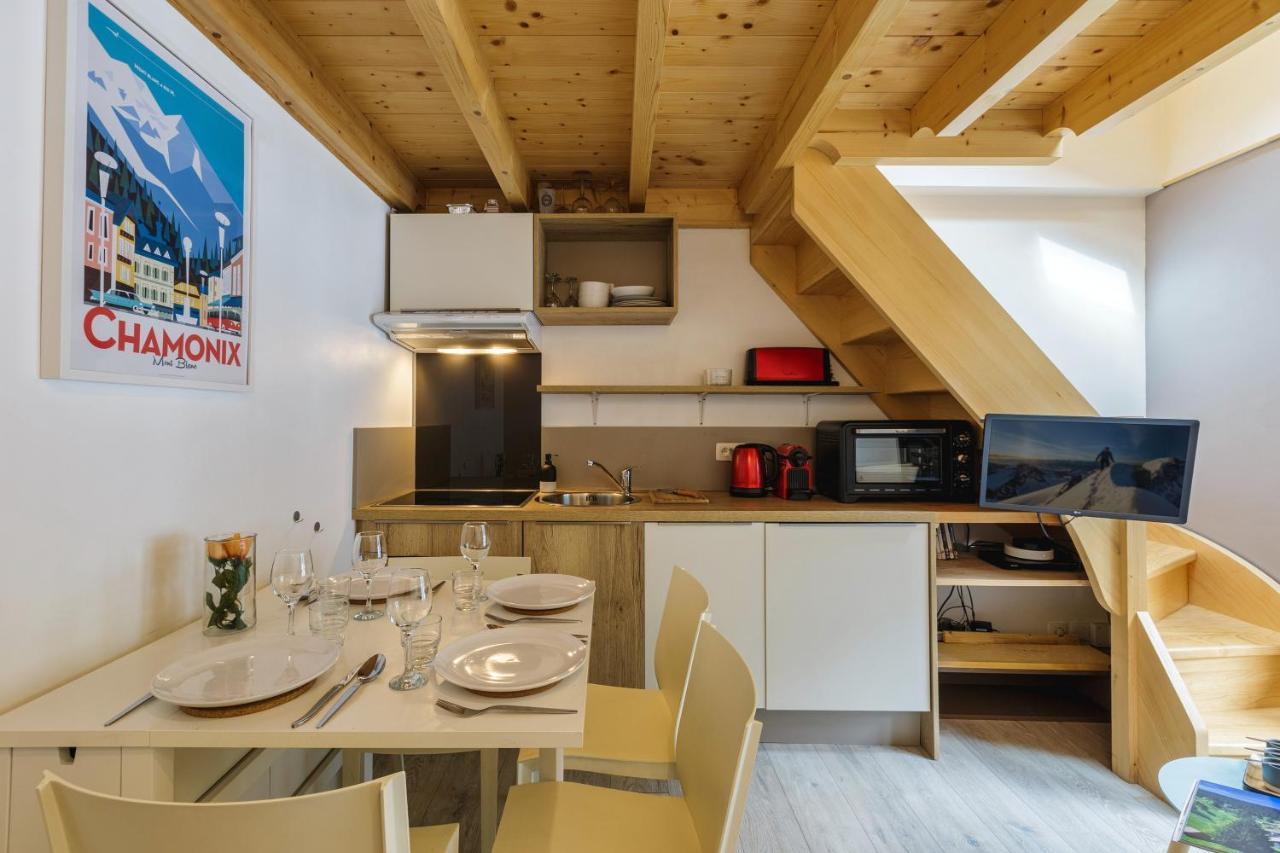 Central Duplex Apartment - Blanc Neige - Happy Rentals 霞慕尼 外观 照片