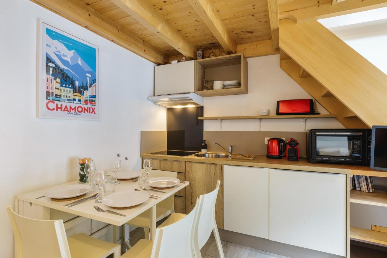 Central Duplex Apartment - Blanc Neige - Happy Rentals 霞慕尼 外观 照片